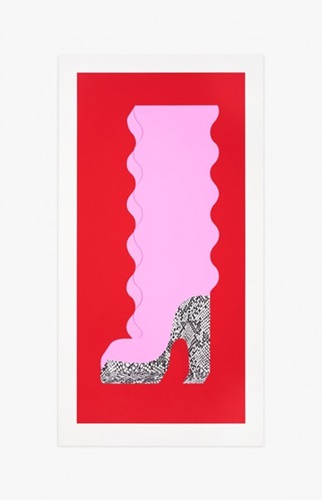 Pink Whips Navy Boot