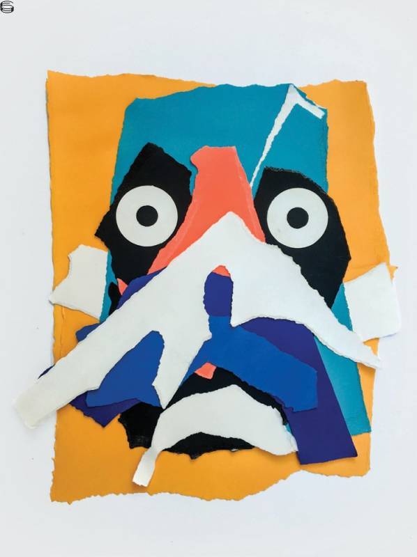 Paper Mask #5 (Orange)