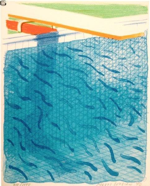 Pool Made With Paper and Blue Ink For Book (Tyler Graphics, 269, Museum of Contemporary Art, Tokyo 234)