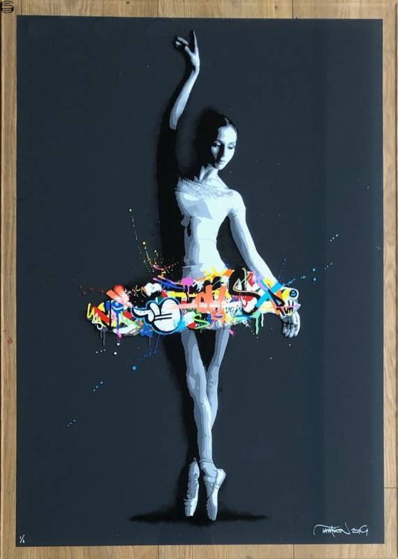 Martin Whatson - Passe - Acrylic Dark Grey Hand Finished Edition