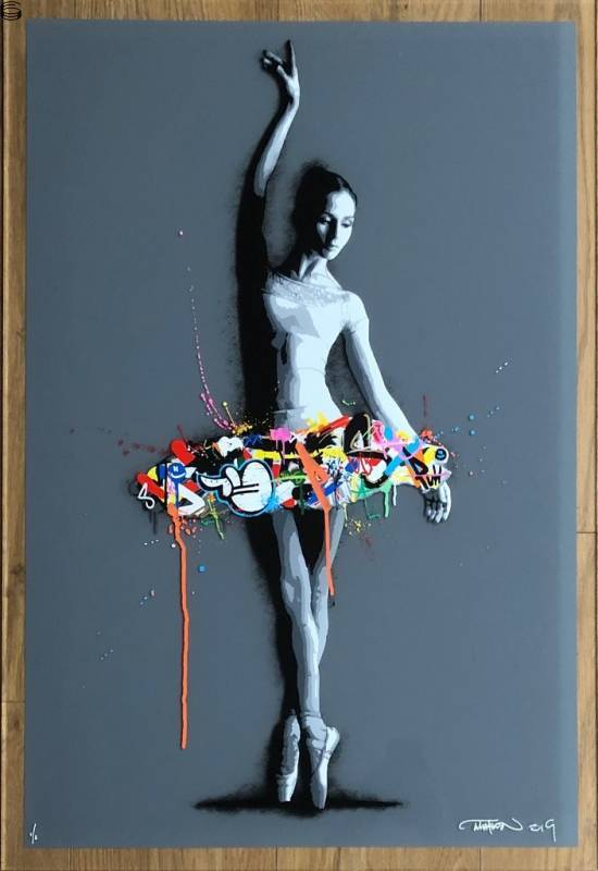 Martin Whatson - Passe - Acrylic Light Grey Hand Finished Edition