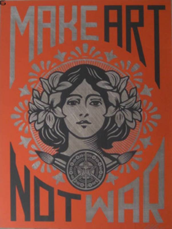 Shepard Fairey - Peace Girl - Metal Edition