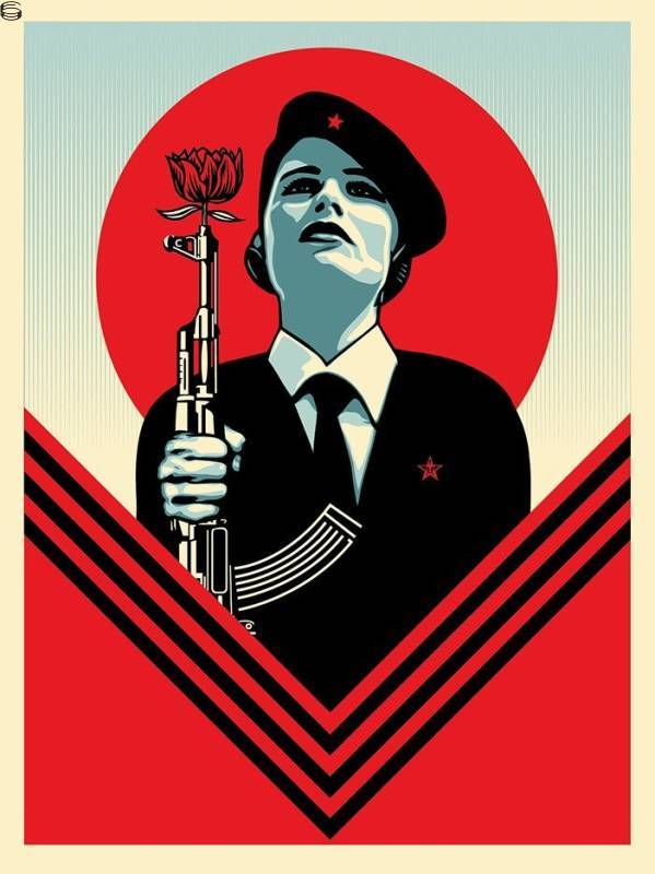 Shepard Fairey - Peace Guard 2