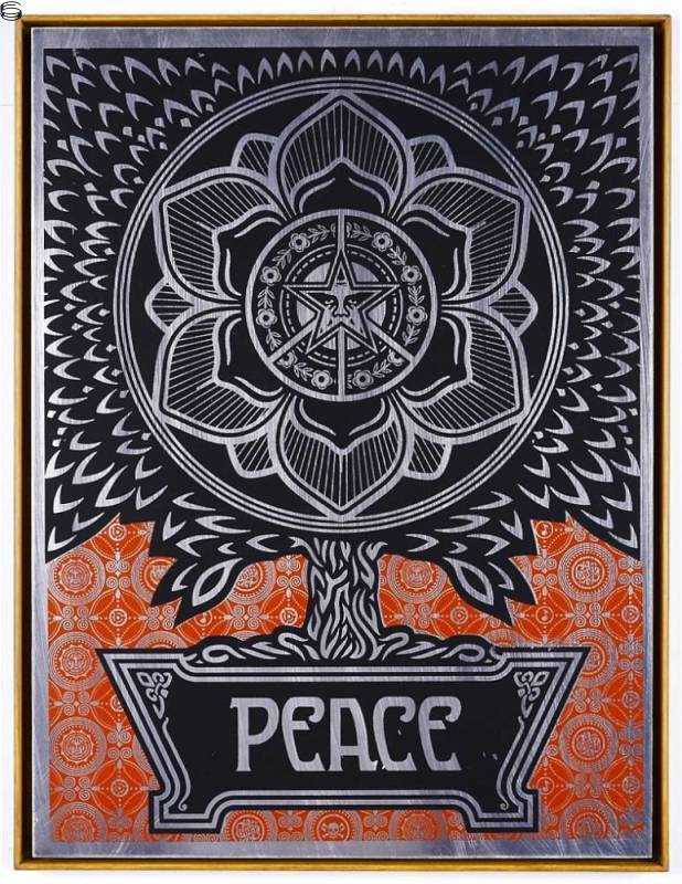 Shepard Fairey - Peace Tree - Metal Edition