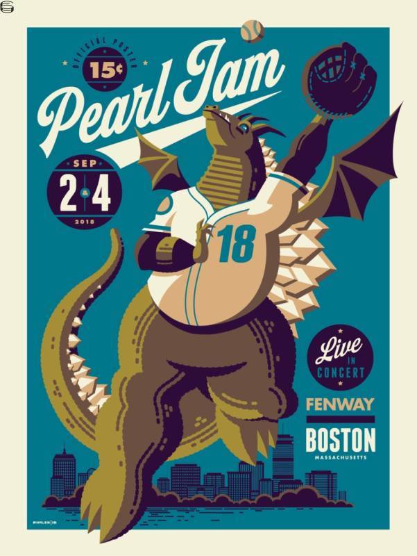 Tom Whalen - Pearl Jam Boston - Blue Edition