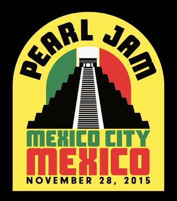 Don Pendleton - Pearl Jam Mexico City Sticker - First Edition