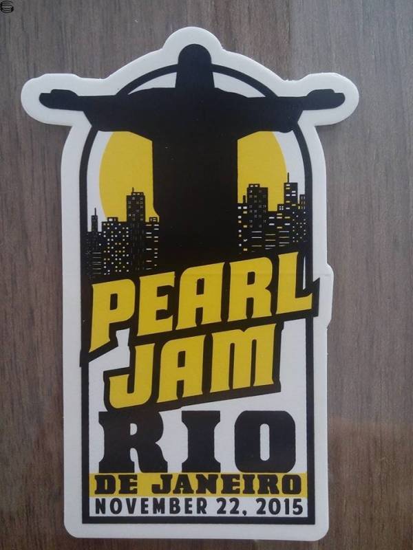 Don Pendleton - Pearl Jam Rio de Janeiro Sticker