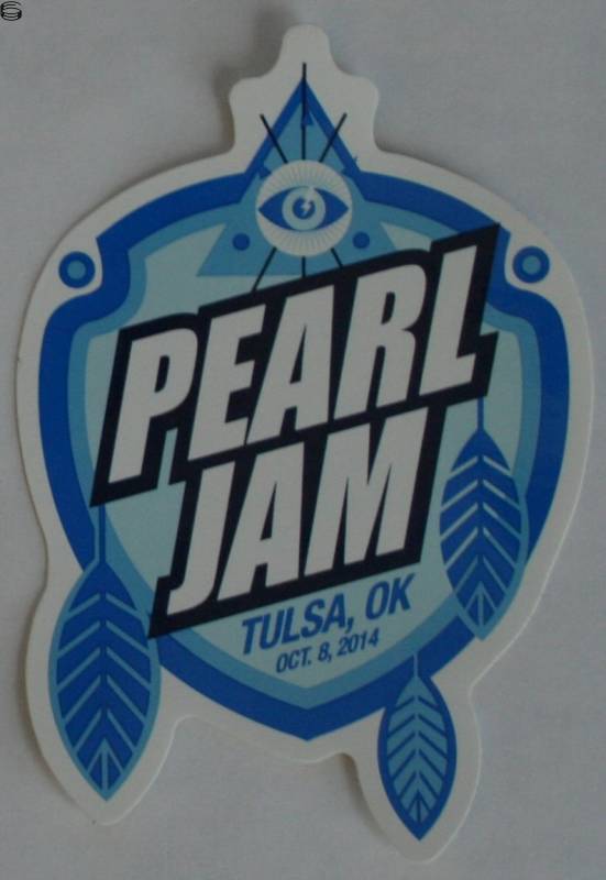 Pearl Jam Tulsa Sticker