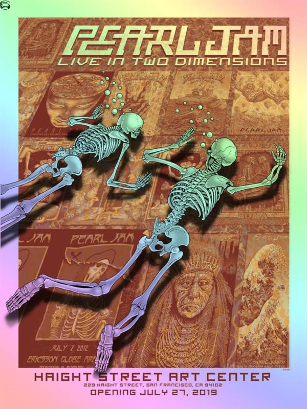 Emek - Pearl Jam: Live in Two Dimensions Opening - Sunset Foil Edition