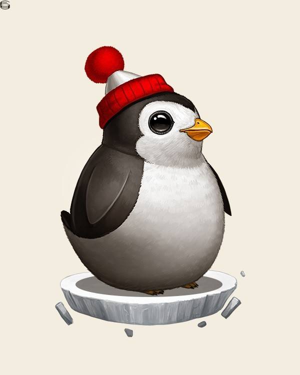 Mike Mitchell - Penguin with Hat