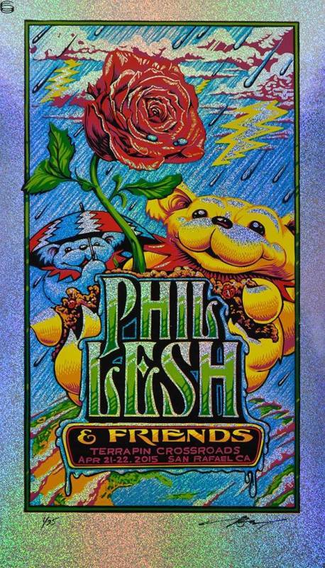AJ Masthay - Phil Lesh & Friends Earth Day San Rafael - Sparkle Foil Edition