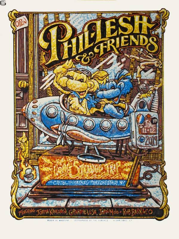 AJ Masthay - Phil Lesh & Friends Port Chester - Watercolor Edition