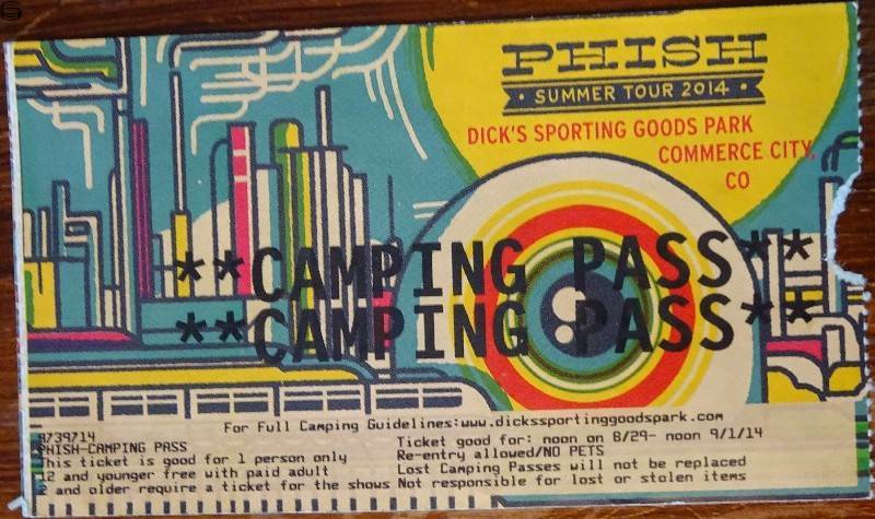 Phish Camping Ticket Commerce City 14