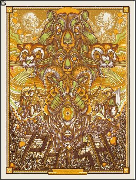 Drew Millward - Phish Commerce City - Orange Artist Edition
