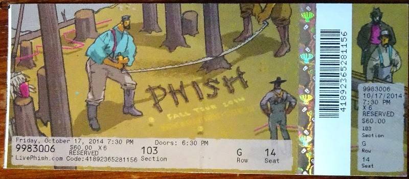 Phish Eugene 10/17 14