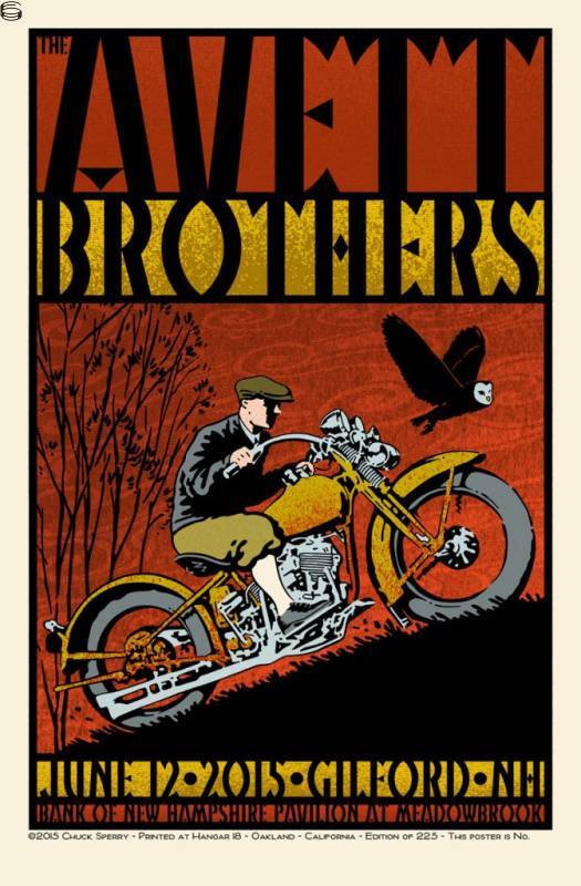 Chuck Sperry - Avett Brothers Gilford - Artist Proof Edition