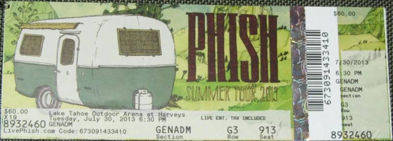 Phish Lake Tahoe 07/30 TU