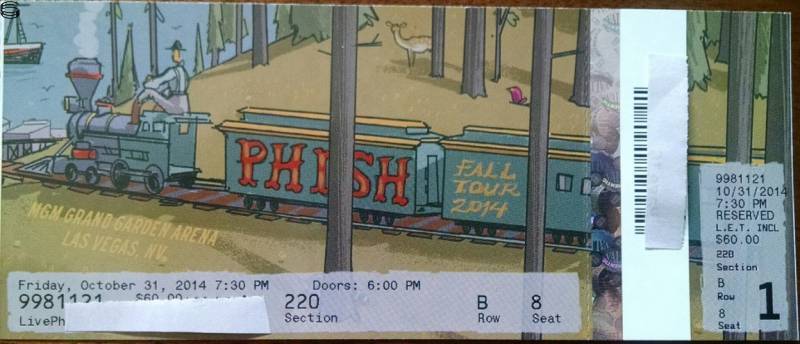 Phish Las Vegas 10/31-11/2