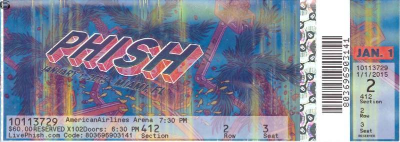 Phish Miami 1/1 TH