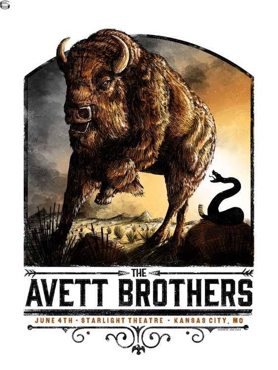 Zeb Love - Avett Brothers Kansas City - Variant Edition