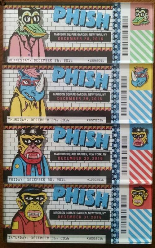 Phish NYC Magnet I-IV