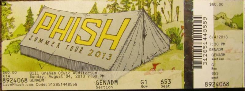 Phish San Francisco 08/04 SU