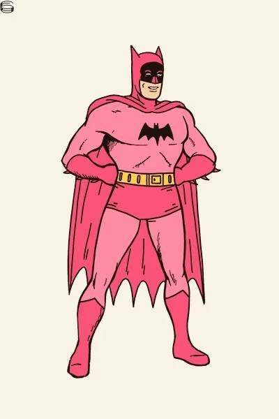 Pink Batman by Mike Mitchell | DogStreets