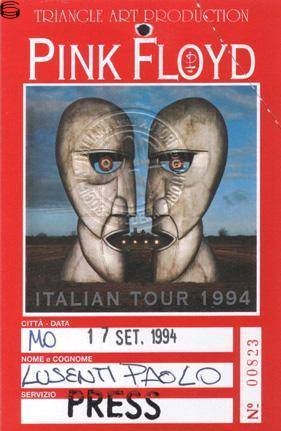 Pink Floyd Italy 94