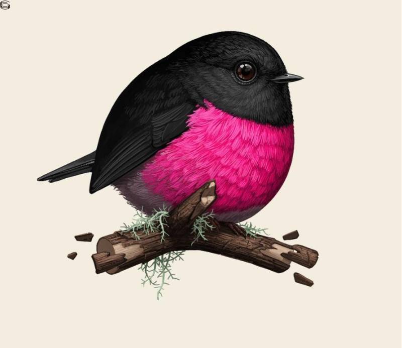 Mike Mitchell - Pink Robin