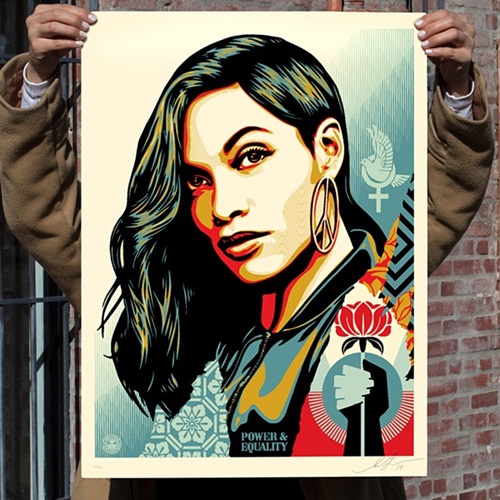 Shepard Fairey - Power & Equality - Flower Edition