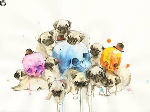 Puppies and Skulls 13