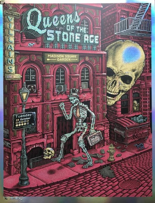 Emek - Queens of the Stone Age New York City 17 - Red Foil Edition