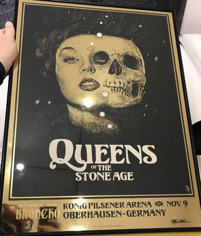 Richey Beckett - Queens of the Stone Age Oberhausen 17 - Foil Artist Edition