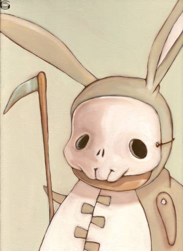 Kathie Olivas - Rabbit Reaper Boy with Skull Mask 05