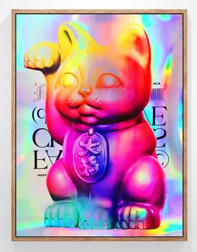 Nick Thomm - Holographic Maneki-Neko - Pink