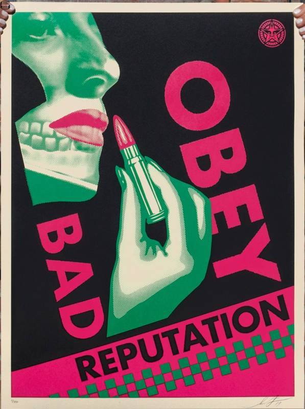 Shepard Fairey - Bad Reputation - Black Edition