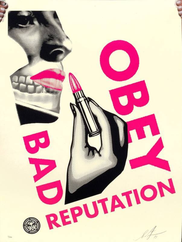 Shepard Fairey - Bad Reputation - Cream Edition