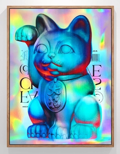 Nick Thomm - Holographic Maneki-Neko - Blue