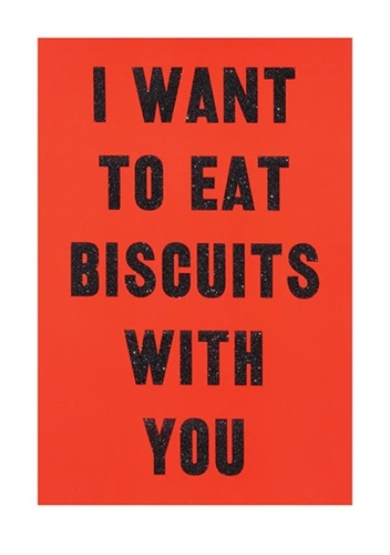 David Buonaguidi - I Want To Eat Biscuits With You - Small - Black Glitter