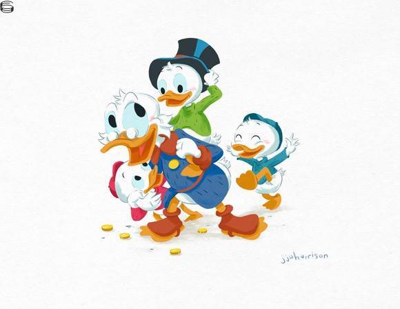 Scrooge and the Nephews