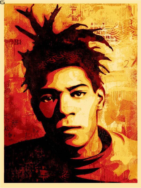 Shepard Fairey - Basquiat Canvas