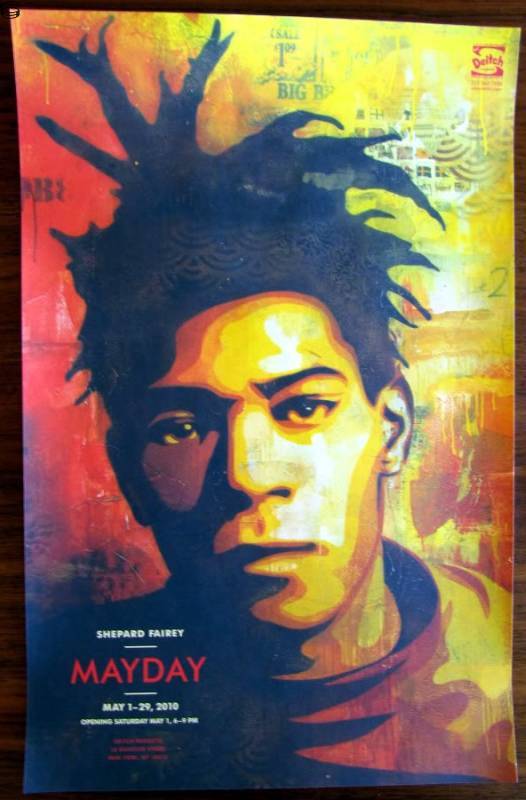 Shepard Fairey - Basquiat Canvas - May Day Promo Edition