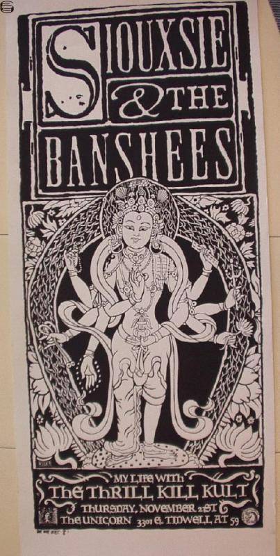 KOZIK SIOUXSIE ＆ THE BANSHEES ポスター　1st KOZIK SIOUXSIE ＆ THE BANSHEES ポスター 1st