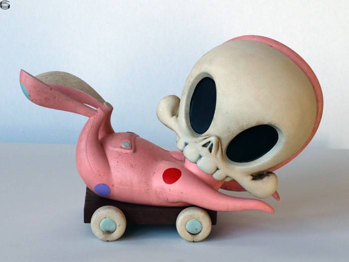 Skelve Pink Masao Pull Cart 14