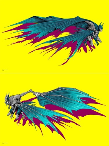 Alex Pardee - Batman / Man Bat