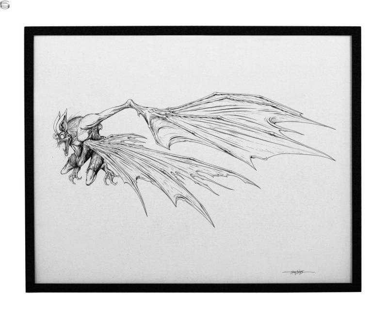Alex Pardee - Batman / Man Bat - Man Bat Ink Edition