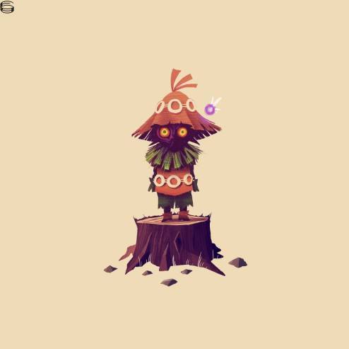 Olly Moss - Skull Kid- Legend of Zelda - AP Edition