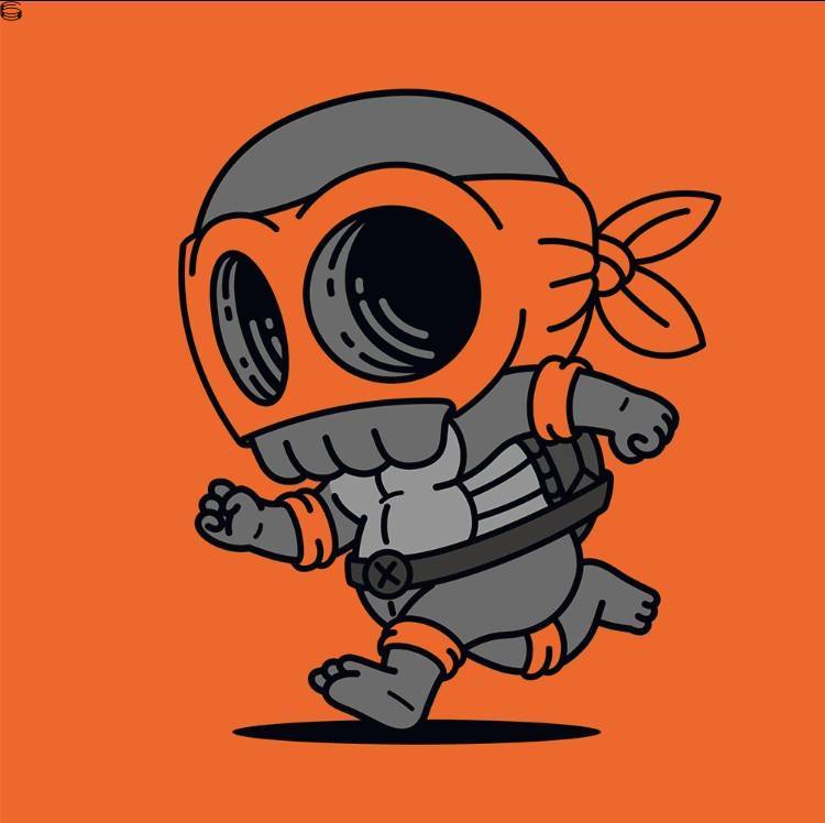 Mike Mitchell - Skully III - Michelangelo TMNT Edition