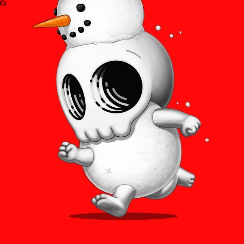Mike Mitchell - Skully III - Snowman Edition