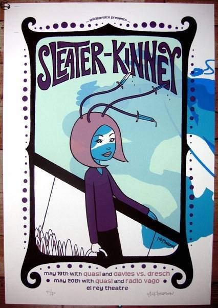 Tara McPherson - Sleater Kinney LA 04 - PP 1 Edition